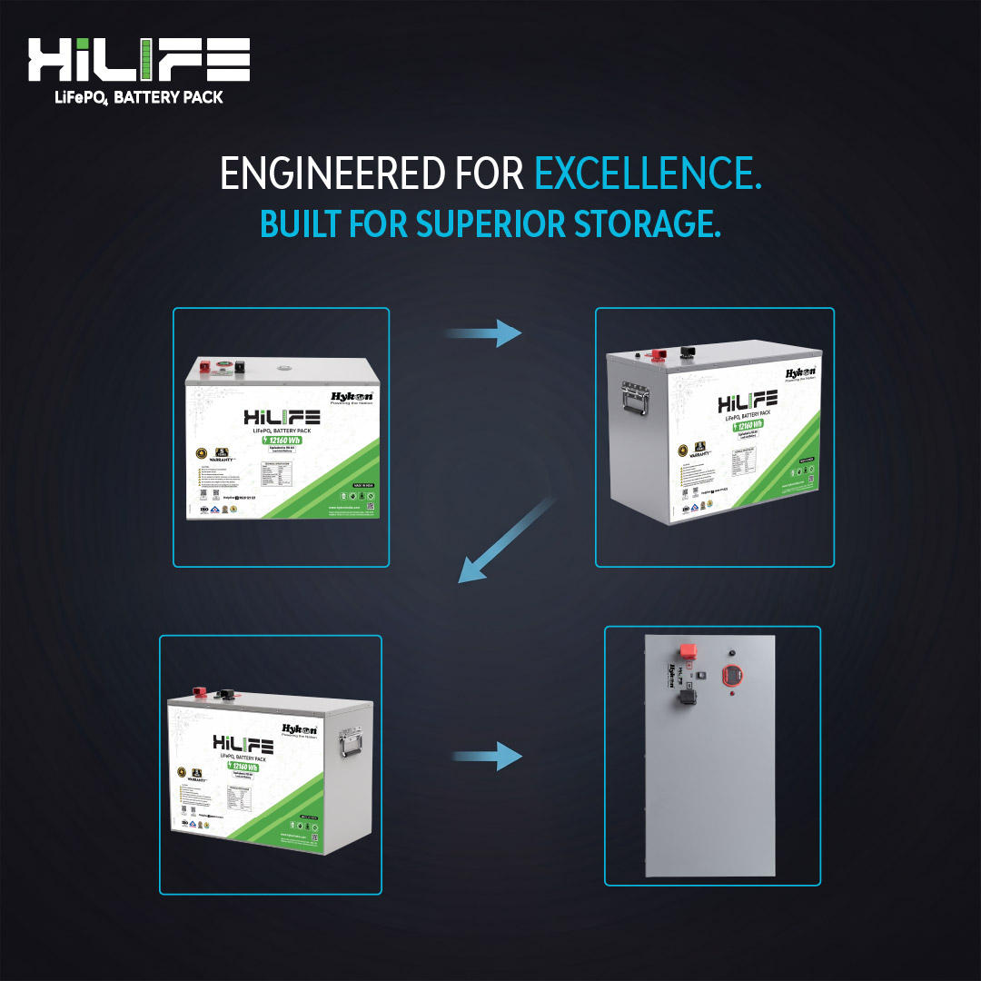 Hykon HiLIFE 121.6V 100Ah LiFePO4 Battery