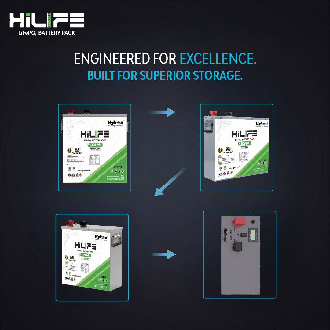 Hykon HiLIFE 51.2V 100Ah LiFePO4 Battery